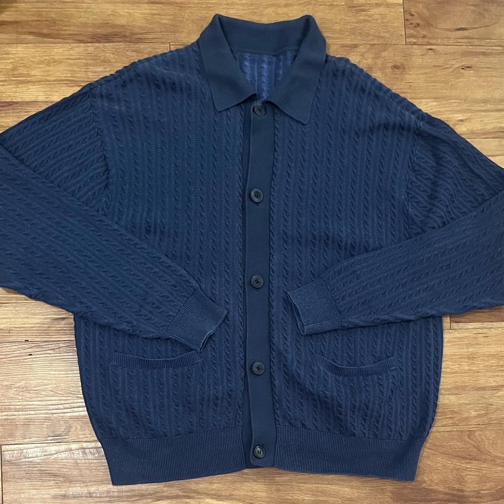 VINTAGE - PENDLETON - Knit Button-Up Cardigan Sweater Polo